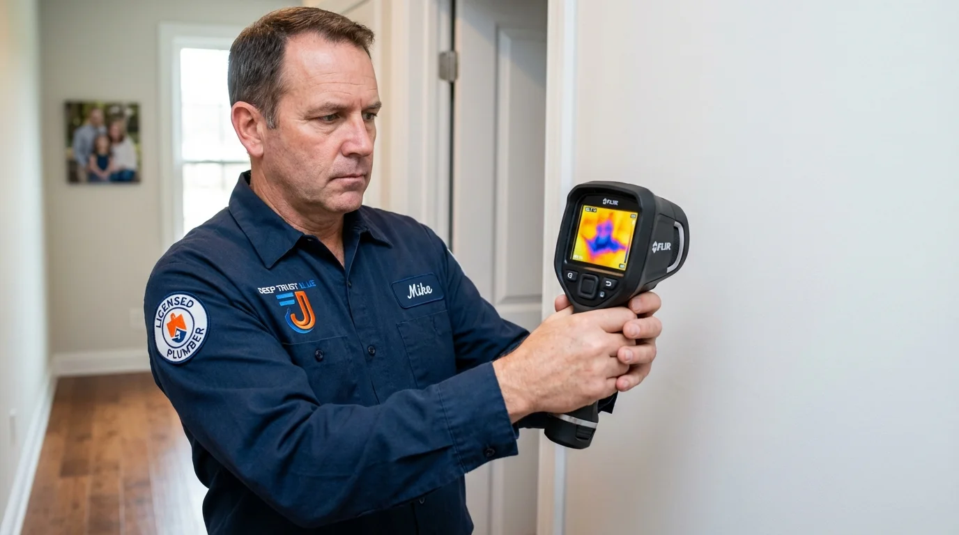 Thermal imaging leak detection by Johns Plumbing LLC in Oak Park